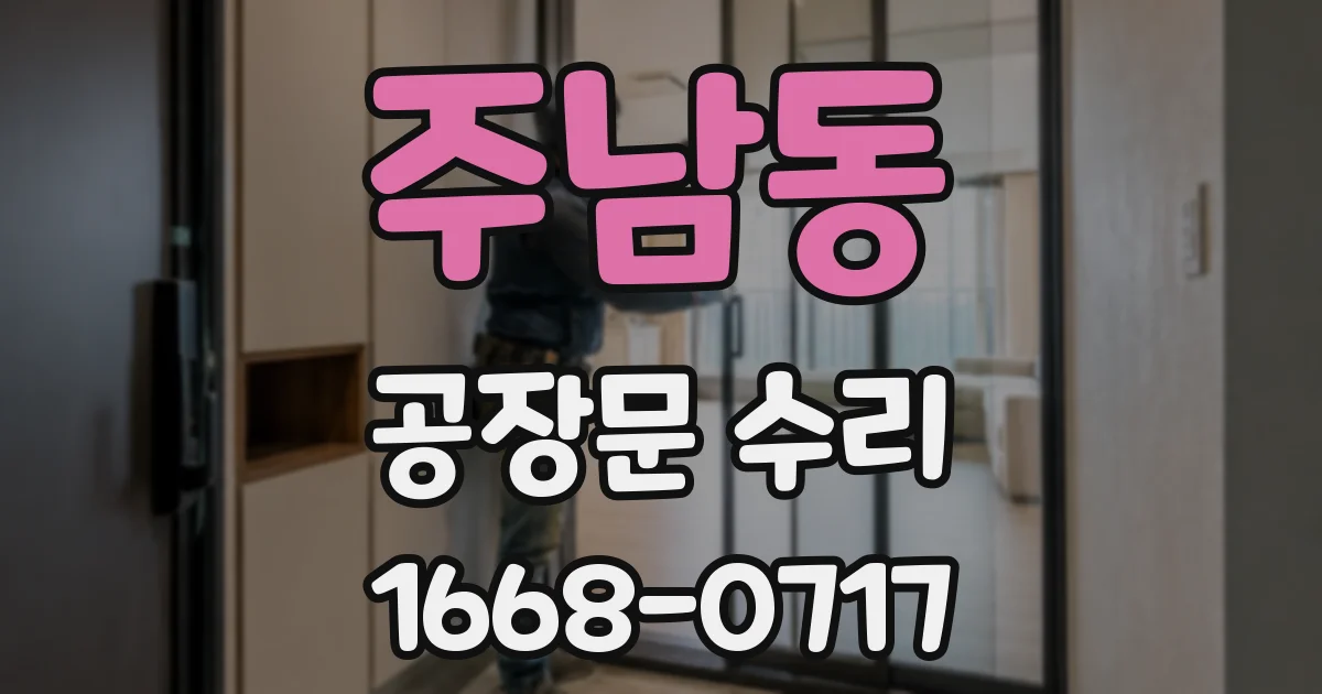주남동 공장문 수리