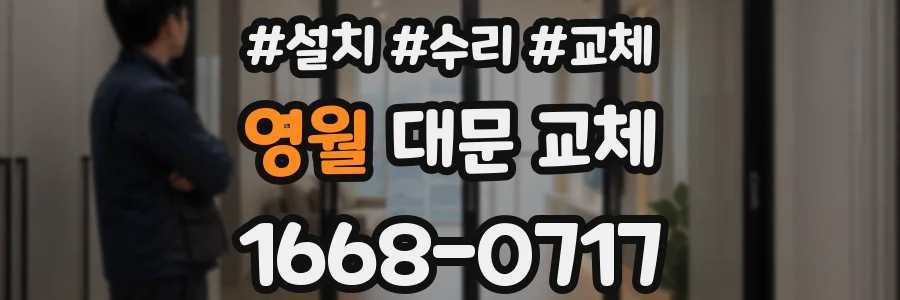 영월 대문 교체