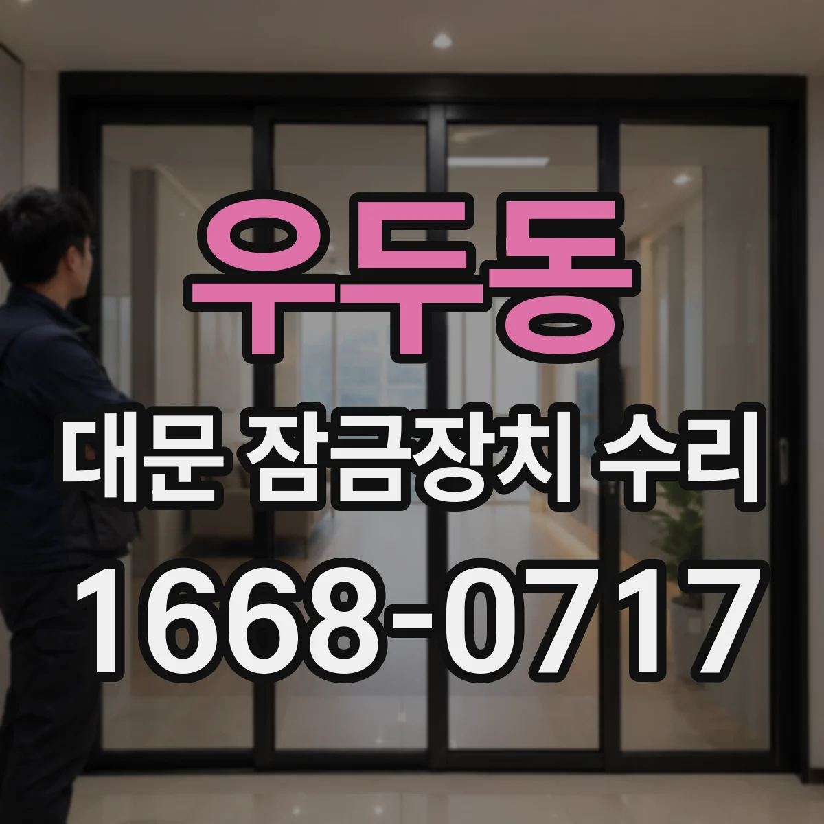 우두동 대문 잠금장치 수리