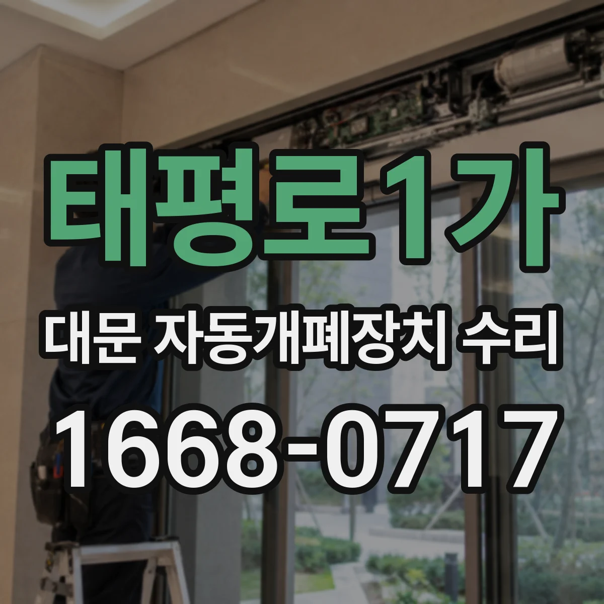 태평로1가 대문 자동개폐장치 수리