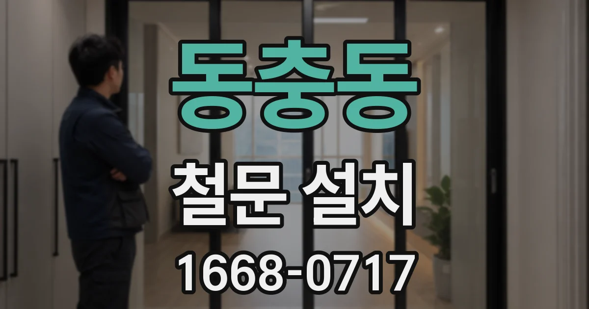 동충동 철문 설치