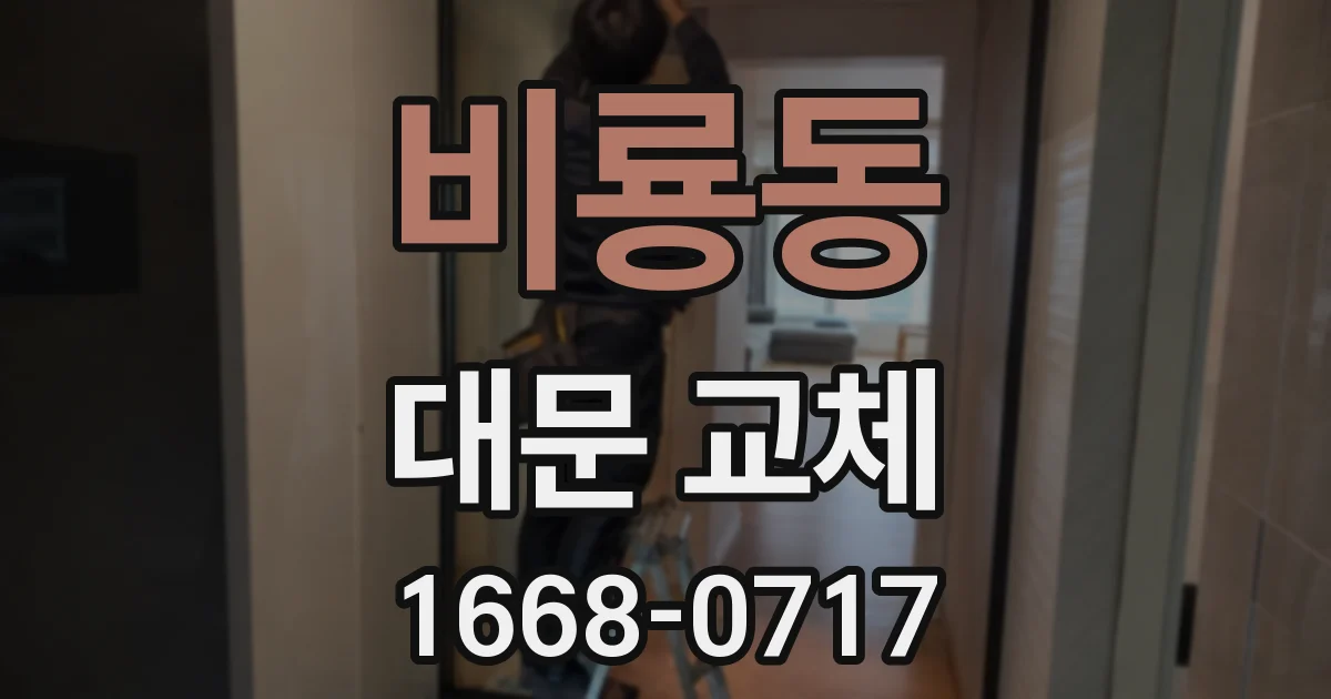 비룡동 대문 교체