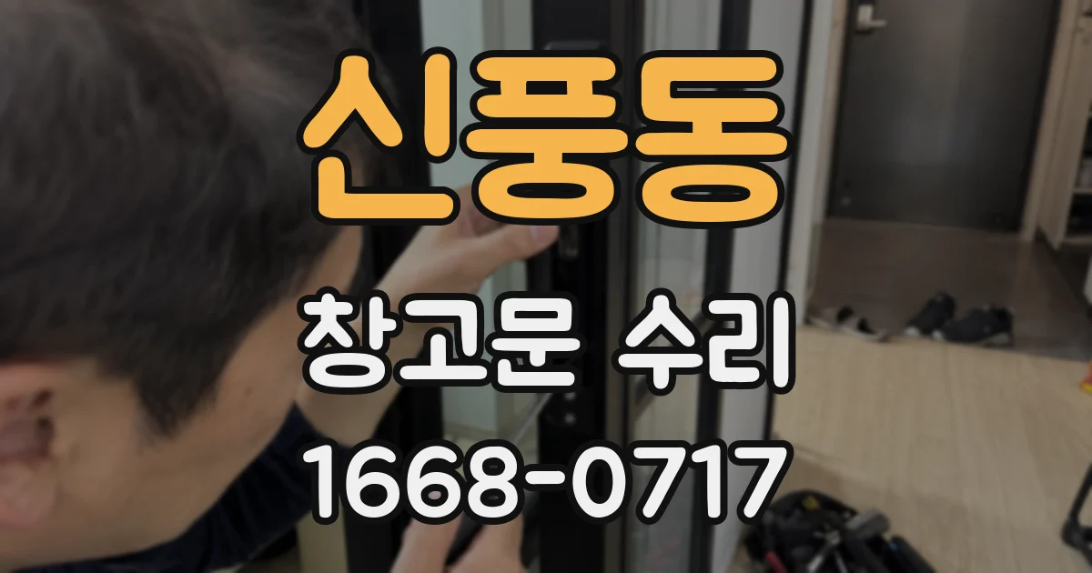 신풍동 창고문 수리