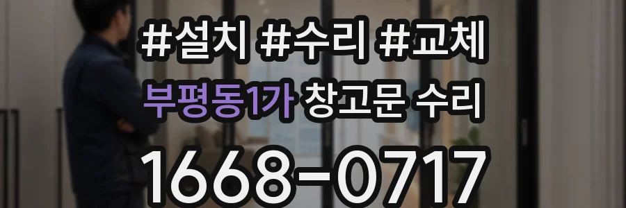부평동1가 창고문 수리