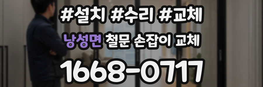 낭성면 철문 손잡이 교체