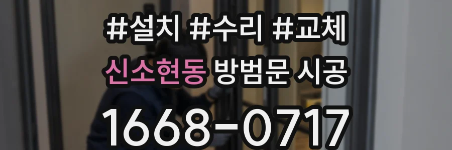 신소현동 방범문 시공
