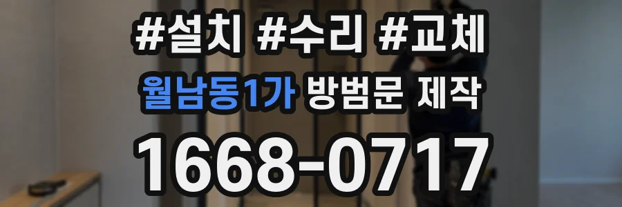 월남동1가 방범문 제작