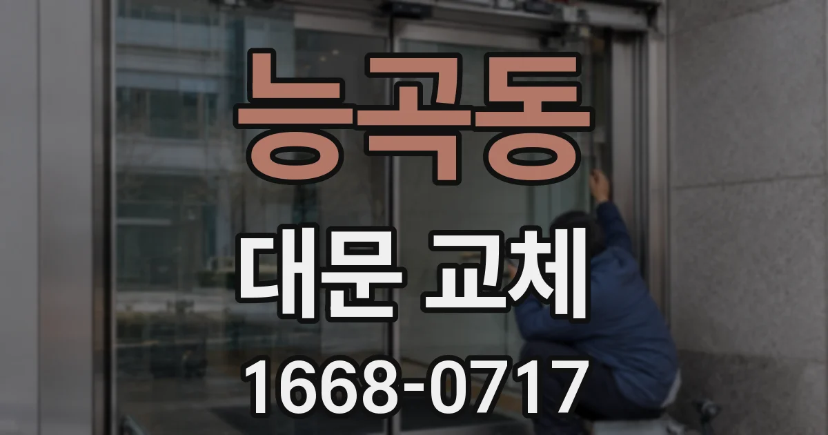 능곡동 대문 교체