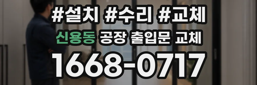 신용동 공장 출입문 교체