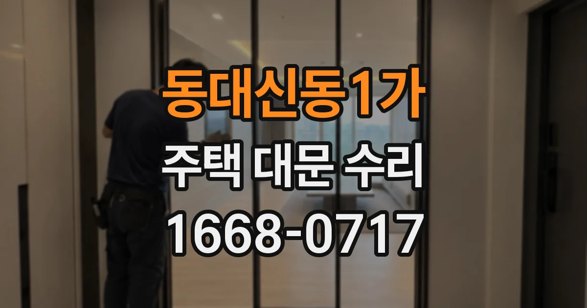 동대신동1가 주택 대문 수리