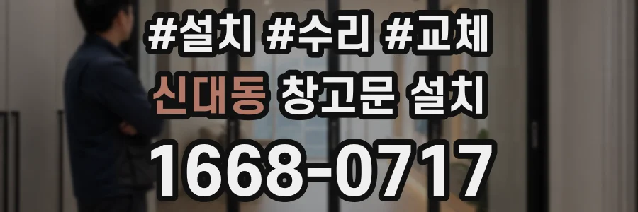 신대동 창고문 설치