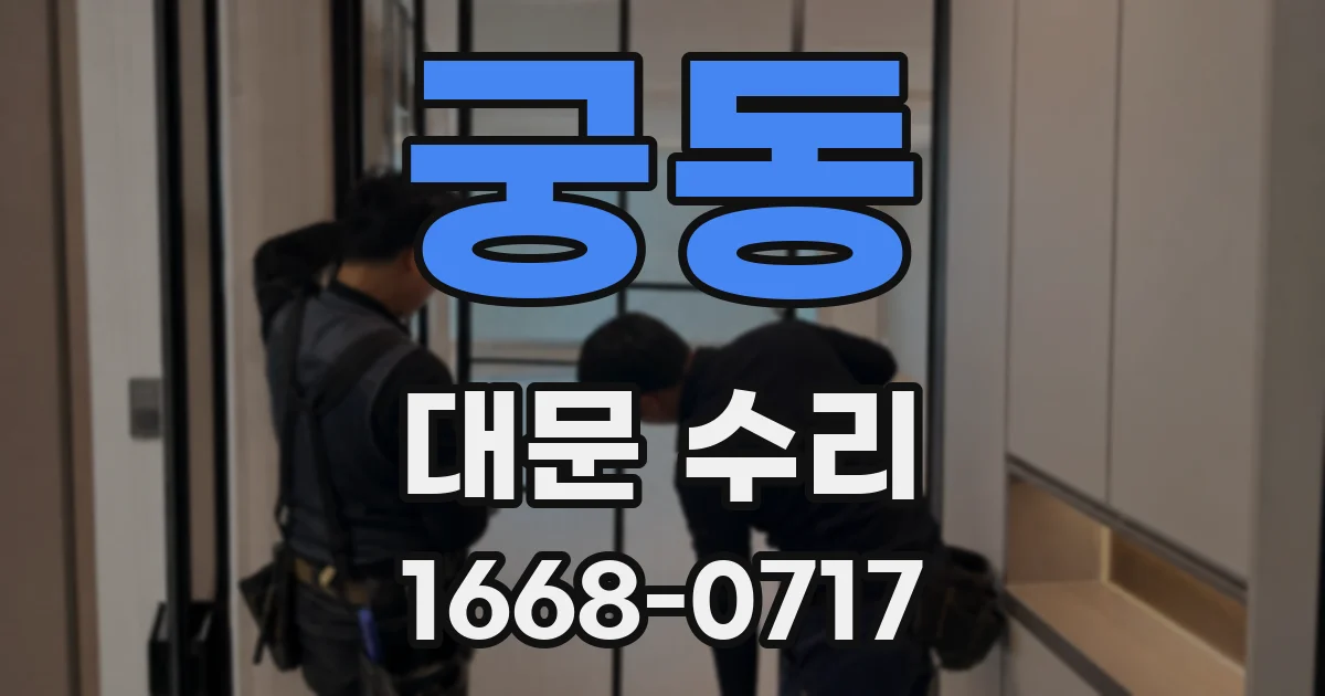 궁동 대문 수리