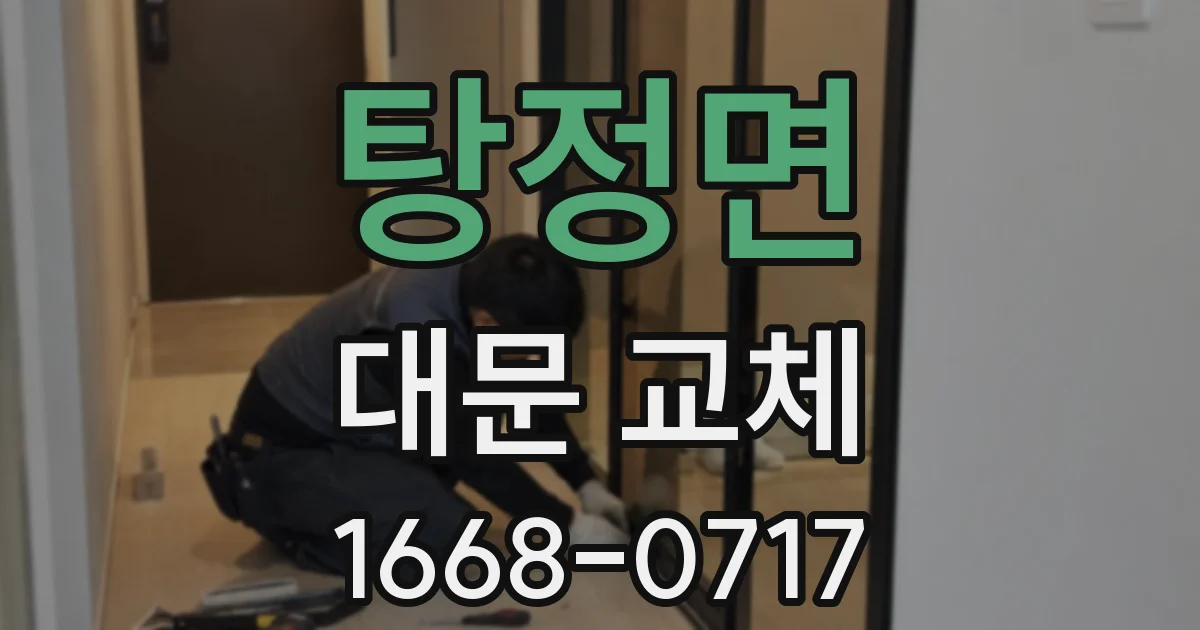 탕정면 대문 교체