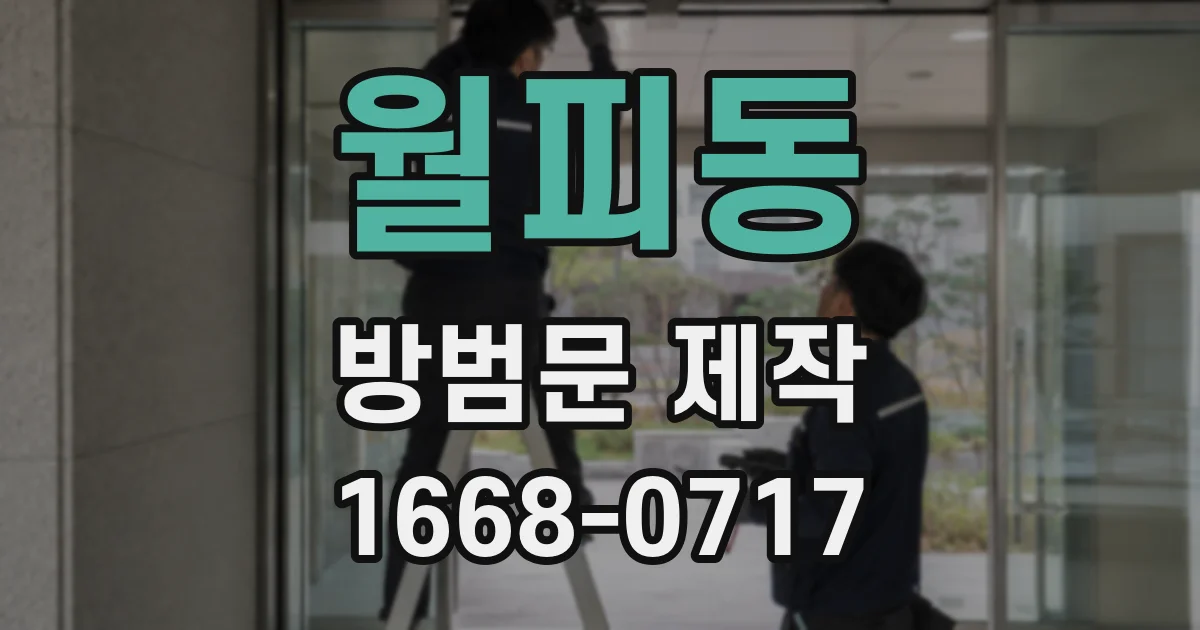 월피동 방범문 제작