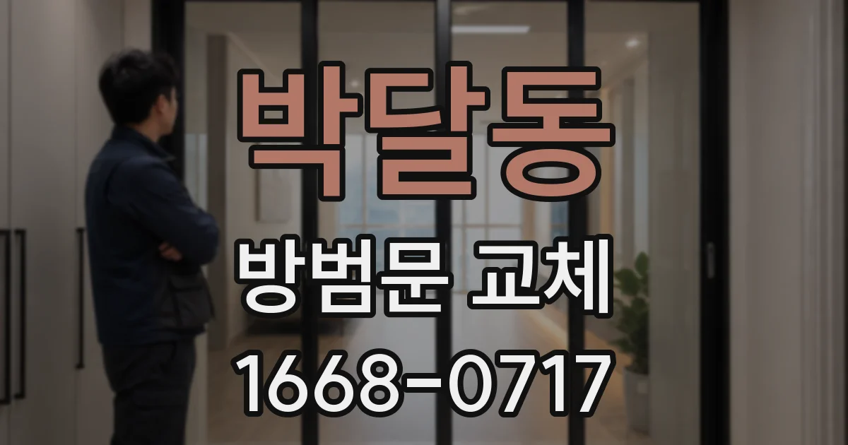 박달동 방범문 교체
