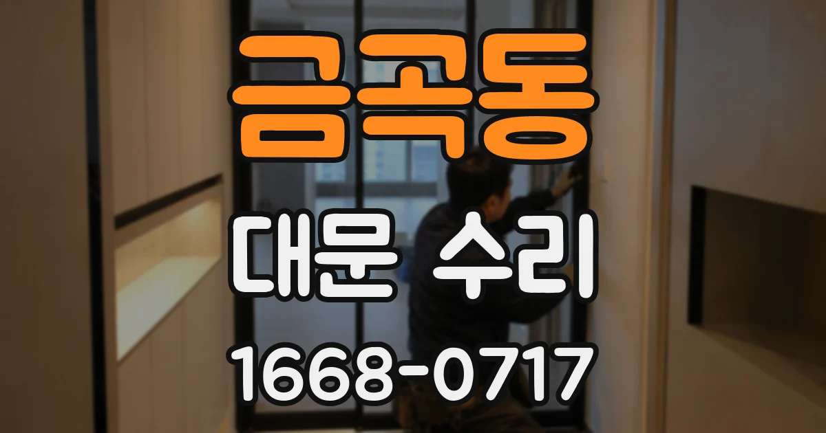 금곡동 대문 수리