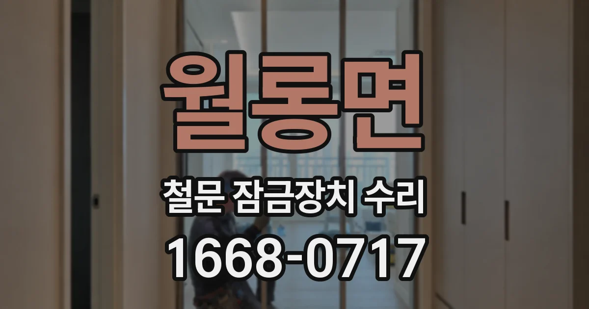 월롱면 철문 잠금장치 수리