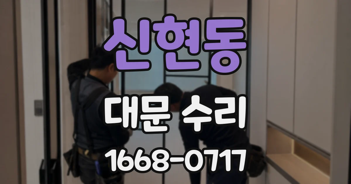 신현동 대문 수리