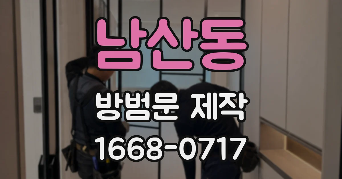 남산동 방범문 제작