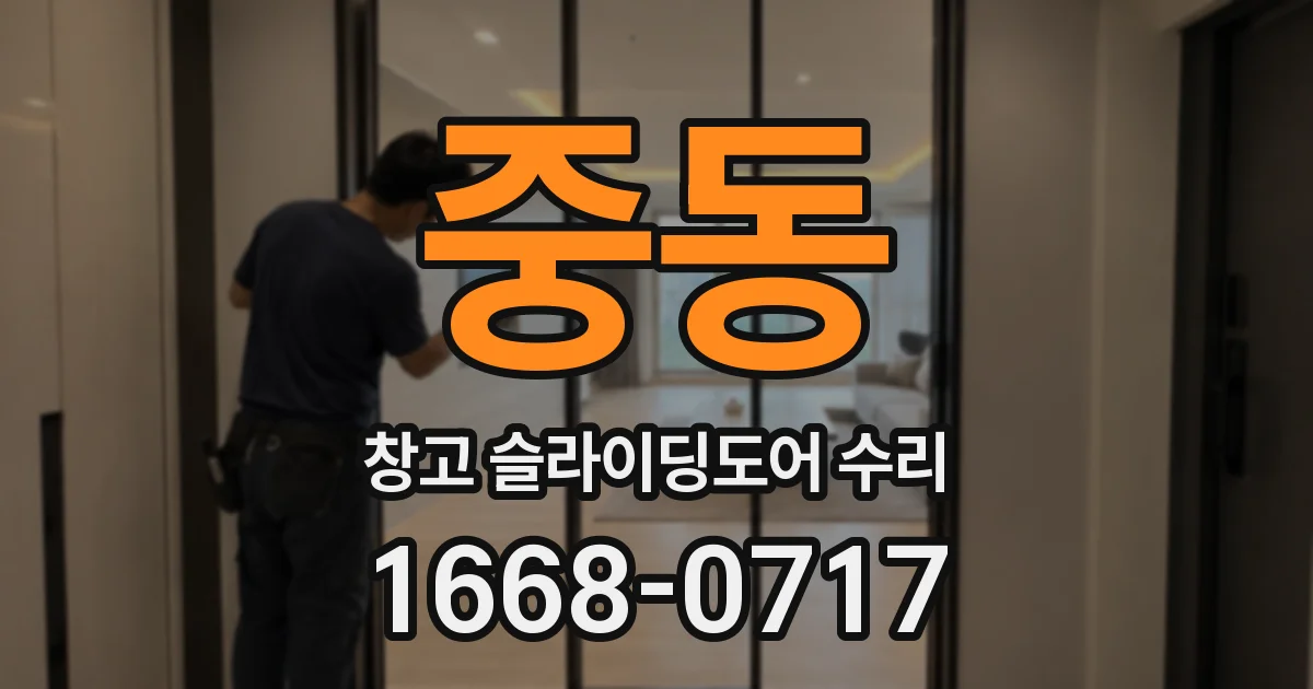 중동 창고 슬라이딩도어 수리