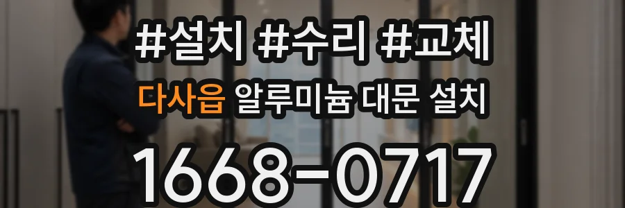 다사읍 알루미늄 대문 설치