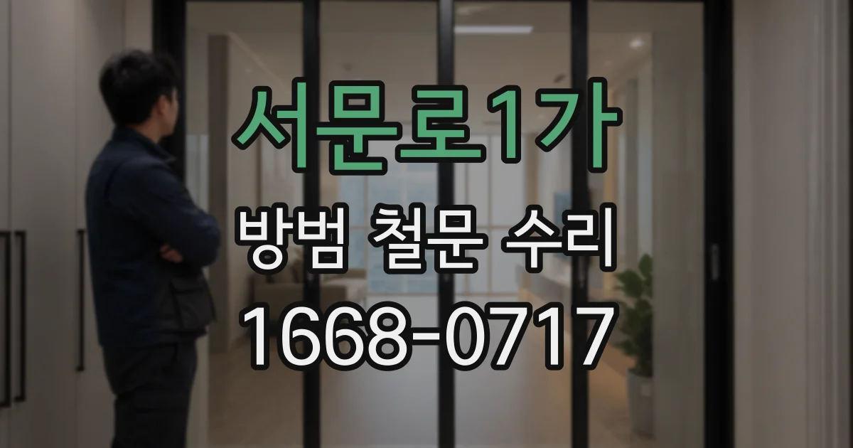 서문로1가 방범 철문 수리