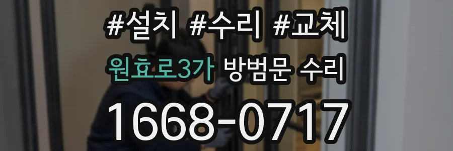 원효로3가 방범문 수리