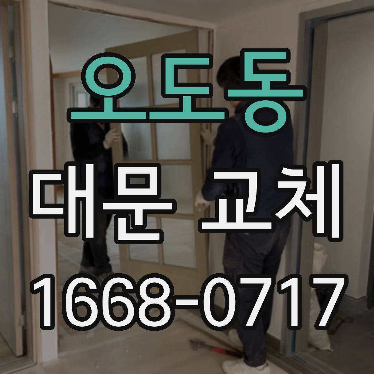 오도동 대문 교체