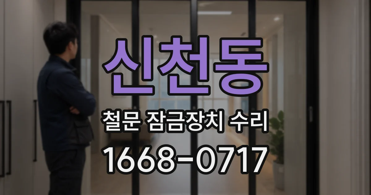 신천동 철문 잠금장치 수리