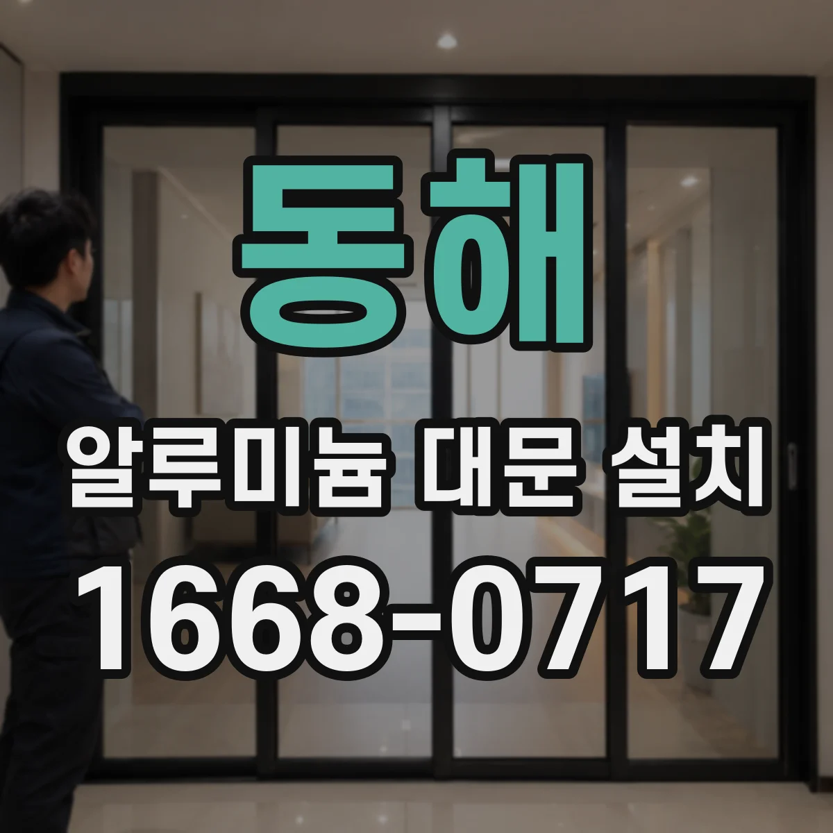 동해 알루미늄 대문 설치