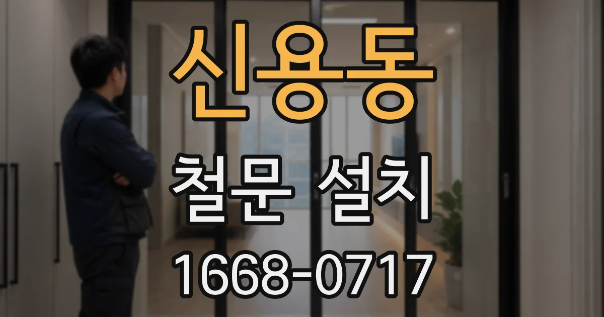신용동 철문 설치