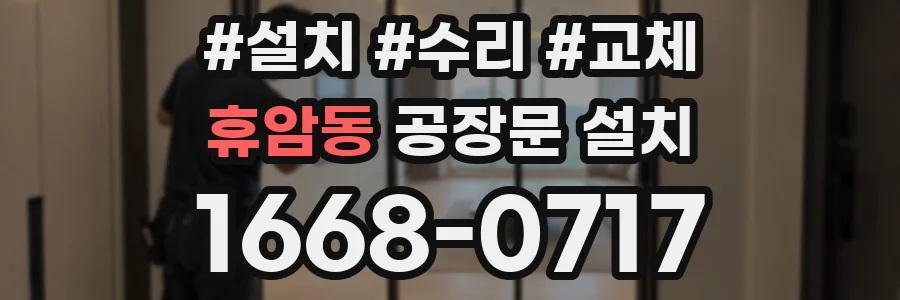 휴암동 공장문 설치