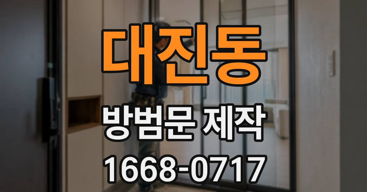 대진동 방범문 제작