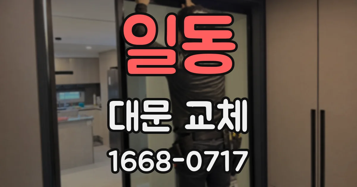 일동 대문 교체