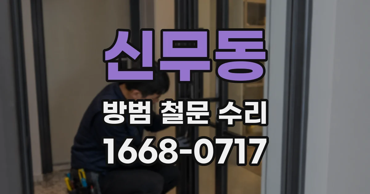 신무동 방범 철문 수리