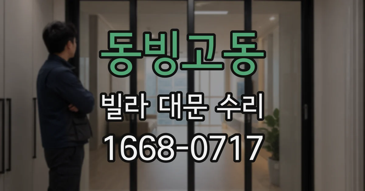 동빙고동 빌라 대문 수리