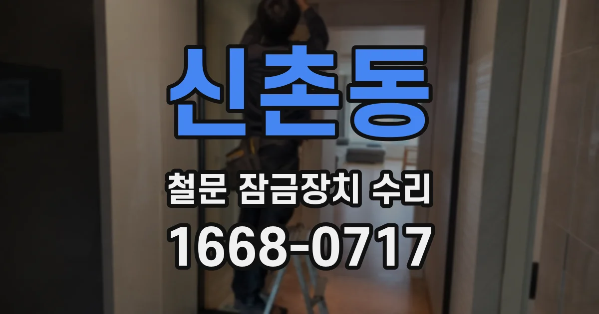 신촌동 철문 잠금장치 수리