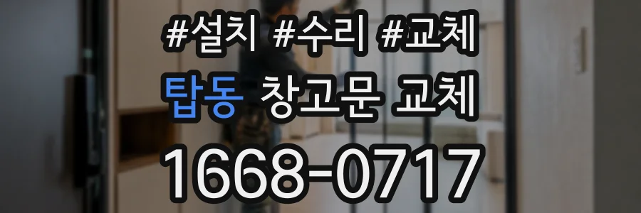 탑동 창고문 교체
