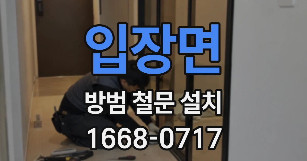 입장면 방범 철문 설치