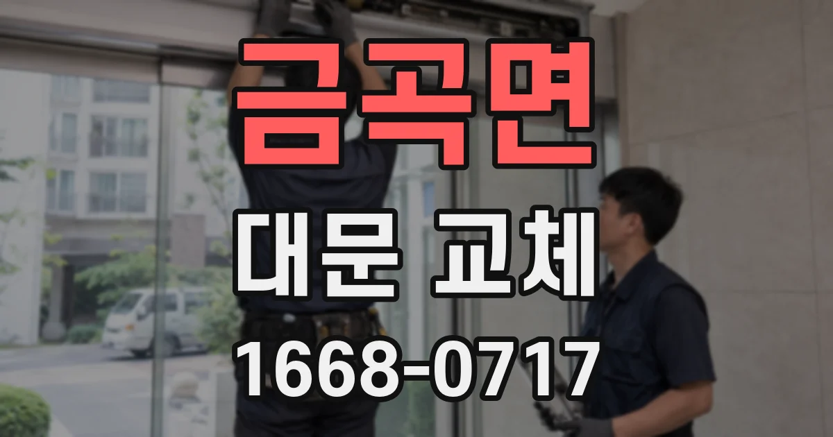 금곡면 대문 교체