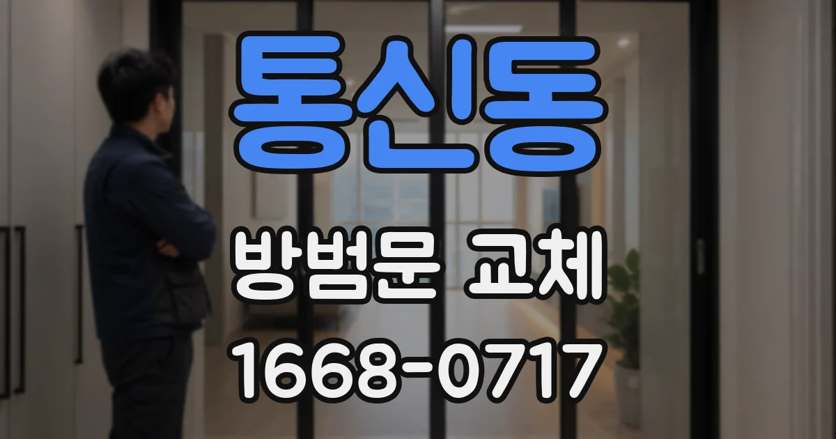 통신동 방범문 교체
