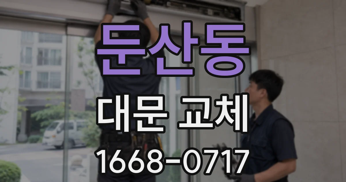 둔산동 대문 교체