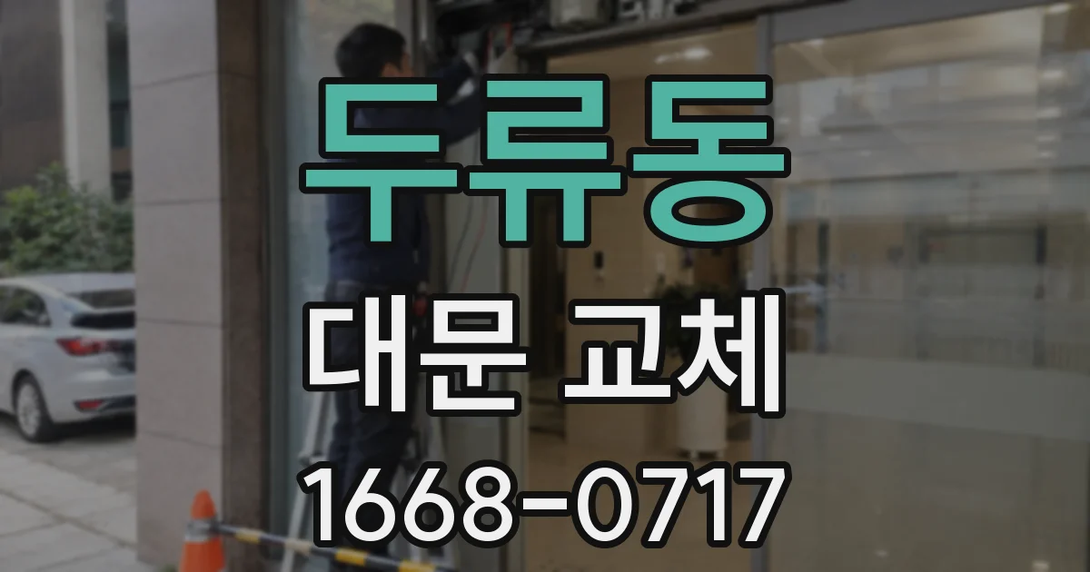 두류동 대문 교체