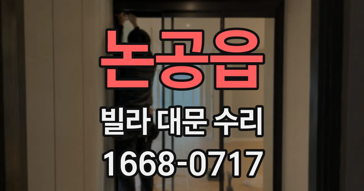 논공읍 빌라 대문 수리