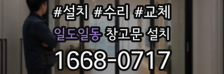 일도일동 창고문 설치