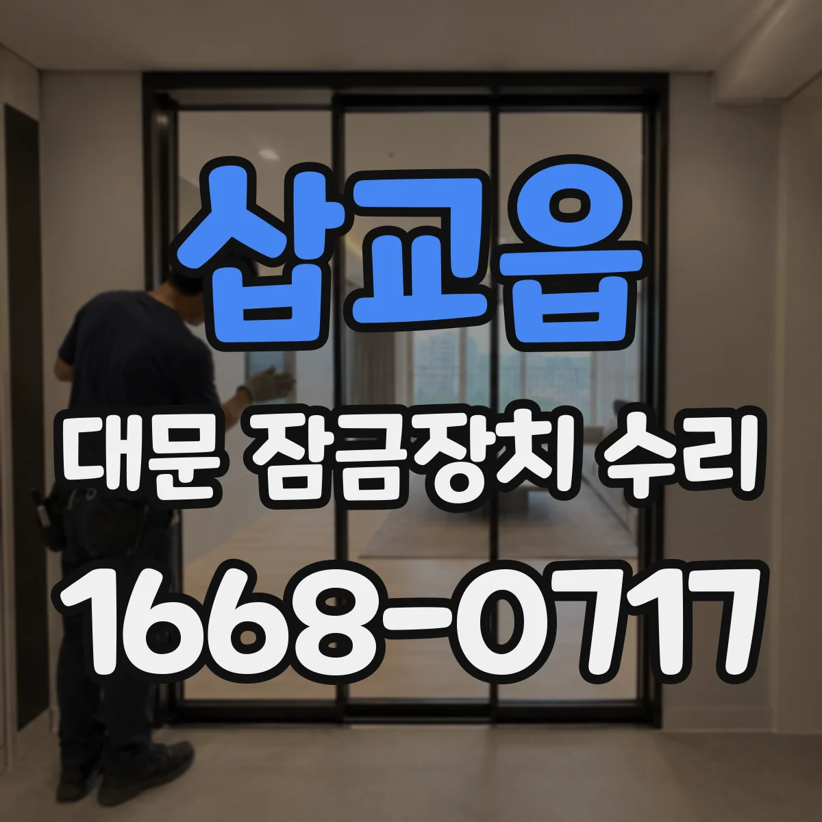 삽교읍 대문 잠금장치 수리