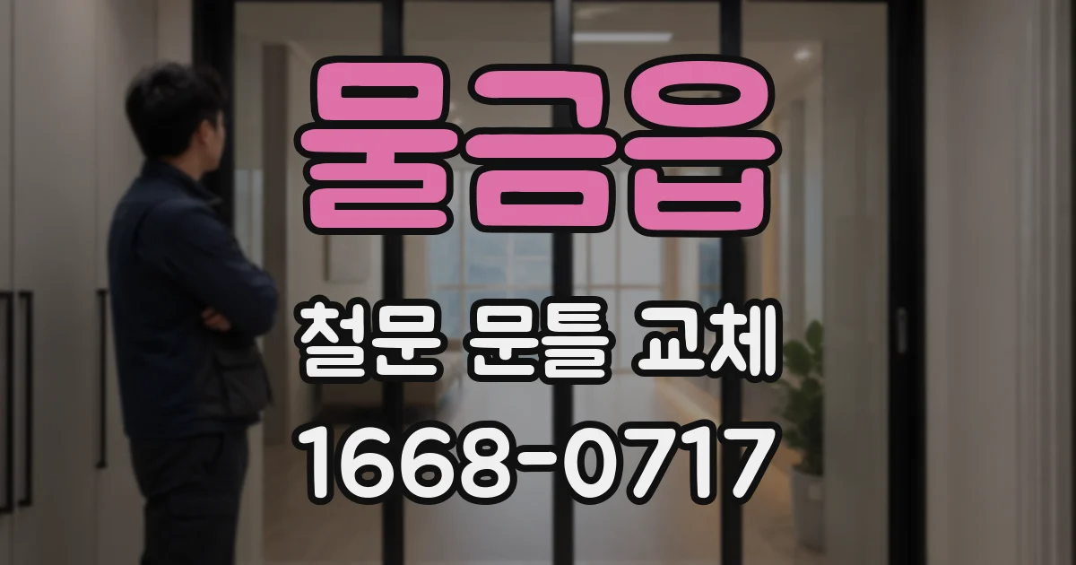 물금읍 철문 문틀 교체