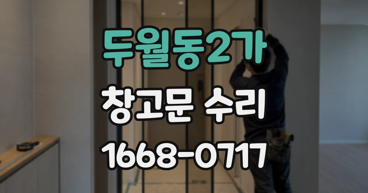 두월동2가 창고문 수리