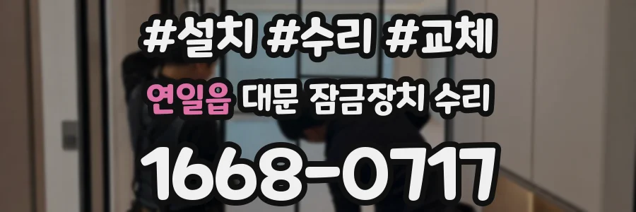 연일읍 대문 잠금장치 수리