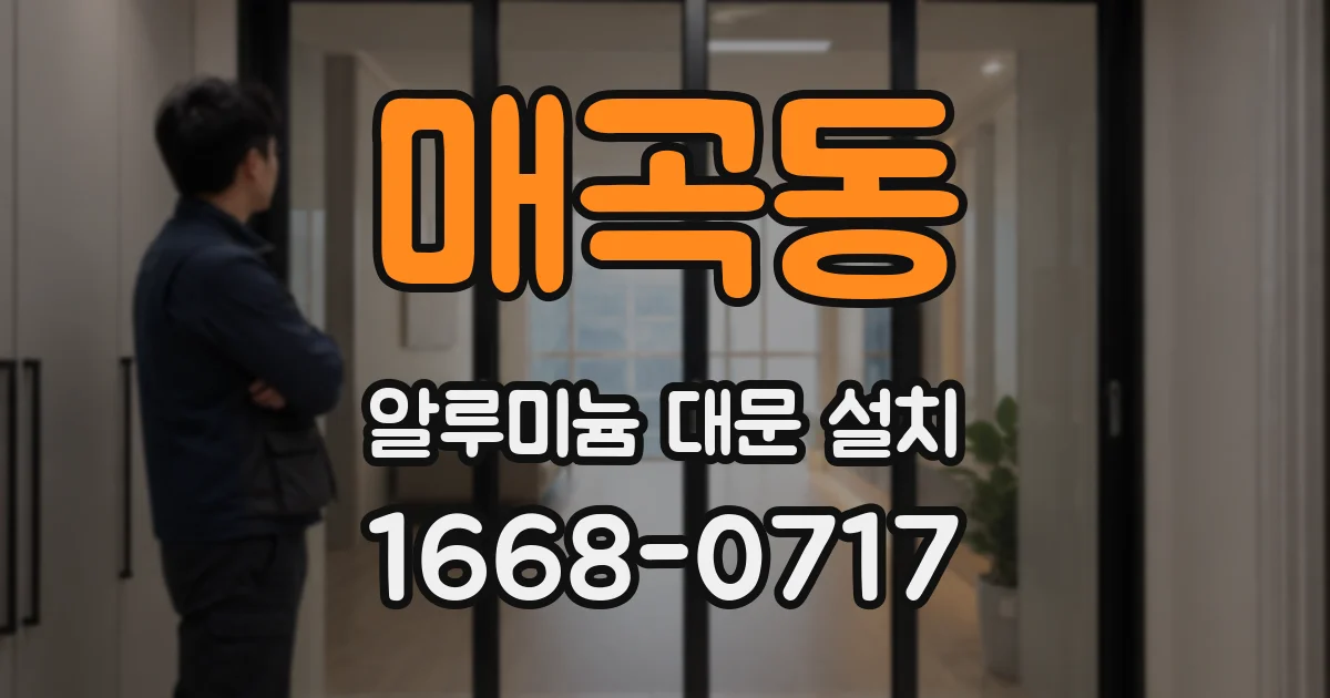 매곡동 알루미늄 대문 설치